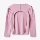 ABELLIN Long Sleeve T-shirt for disabled children - Pastel Purple (open back for wheelchair users)