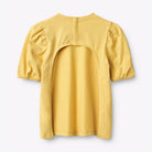 ABELLIN, organic t-shirt for disabled children - Curry Yellow (open back for wheelchair users)