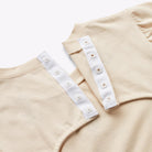 ABELLIN, organic t-shirt for disabled children - Sand Beige (snap buttons at the neck