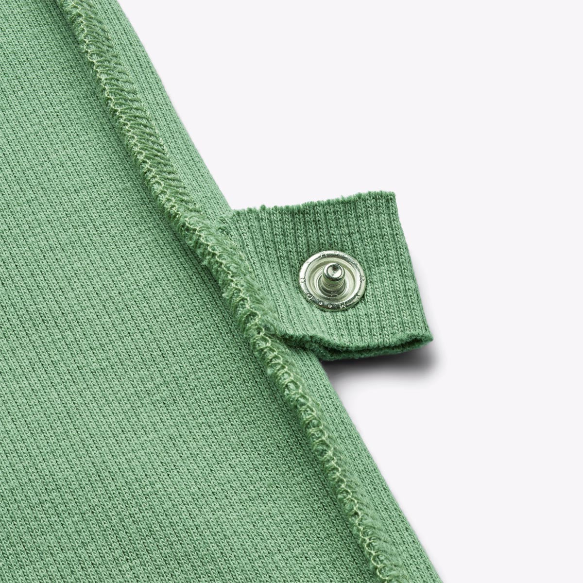 ABEL Long Sleeve T-shirt for disabled children - Sage Green (snap button at the waist)