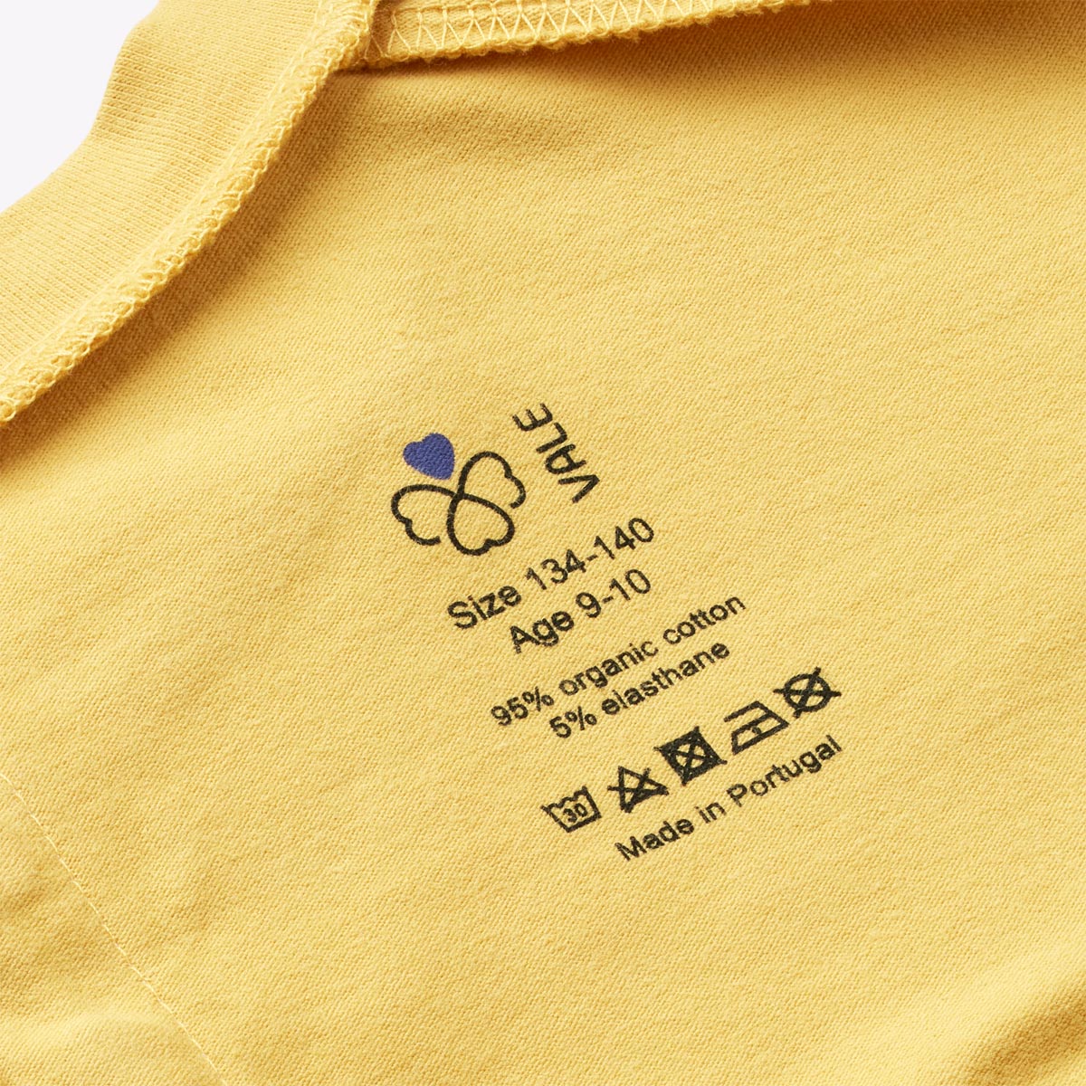 ABEL T-shirt for disabled children - Curry Yellow (printed labels)