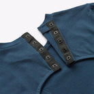 ABEL T-shirt for disabled children - Navy Blue (snap buttons at the neck)