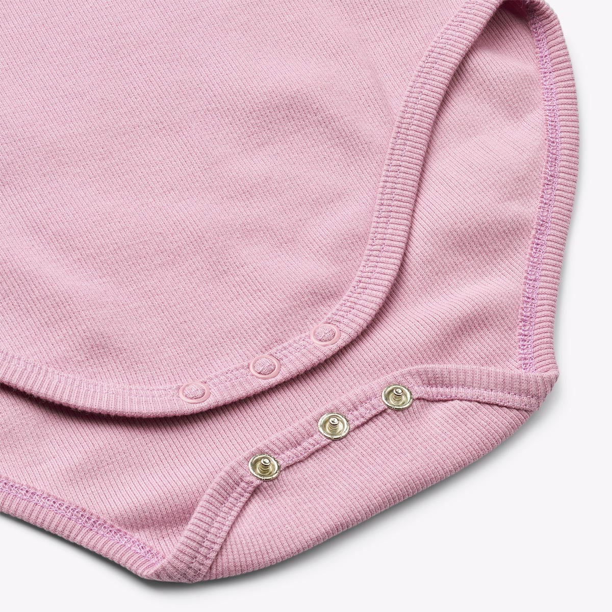 BANA Long Sleeve, organic bodysuit for disabled children - Pastel Purple (snap buttons for diapers)